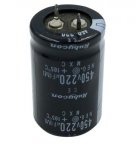 Kondensator 220uF 450V Rubycon, snap-In