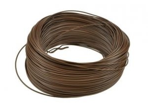 Wire copper brown 18AWG (0,75mm2)