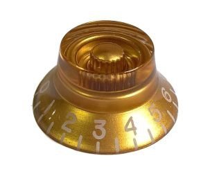 Knob guitar LES Paul style Gold