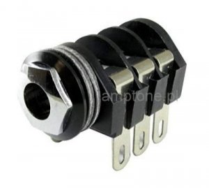 Jack 6,3mm Stereo Cliff, switched