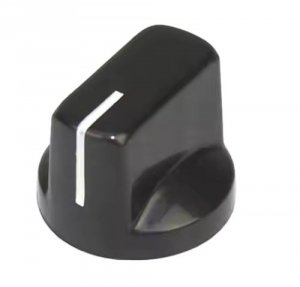 Knob Fulltone style, black push-on