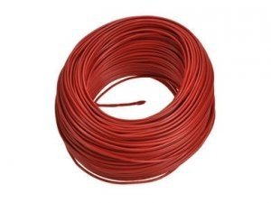 Wire copper red 22AWG (0,35mm2)