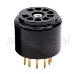 Socket 9 Pin + tube base Gold