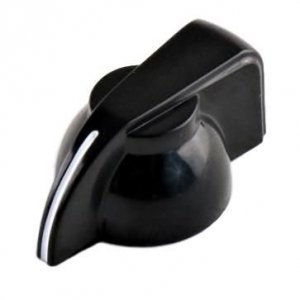 Knob (chickenhead) black eco
