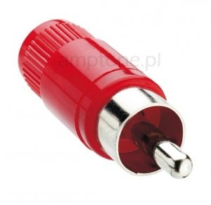 Plug RCA red STO Lumberg