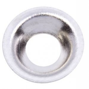 Decorative Washer Tea Cup Fender, nickel plated