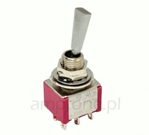 Switch DPDT mini Carling flatted