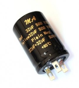 Capacitor 32uF+32uF 500V