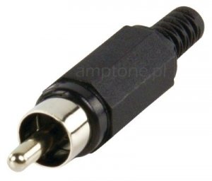 Plug RCA black XSTO Lumberg