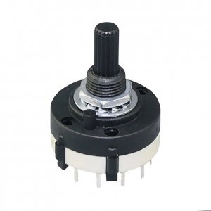 Switch rotary 6 pos 2 poles 24mm, PCB
