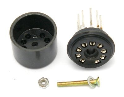 Socket 9 Pin + tube base Gold