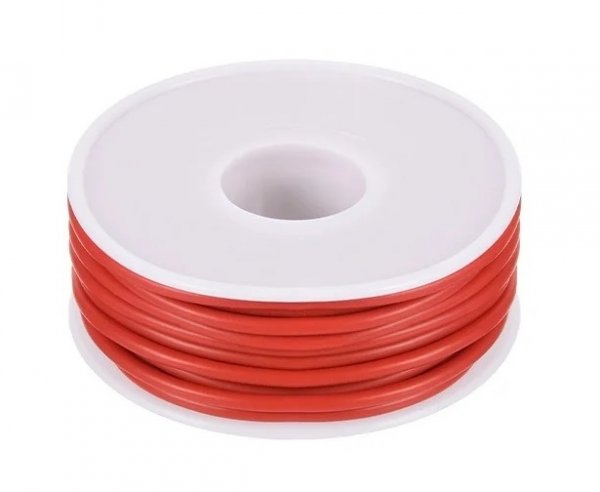 Wire Silicone 22AWG (0,35mm2) red, 10m spool