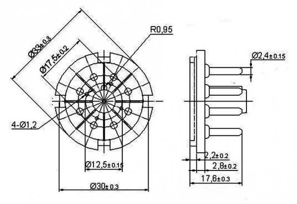 8pin tube base type 2