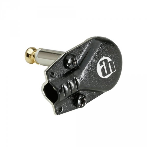 Plug Jack angled 6,3mm Mono Gold AH flat