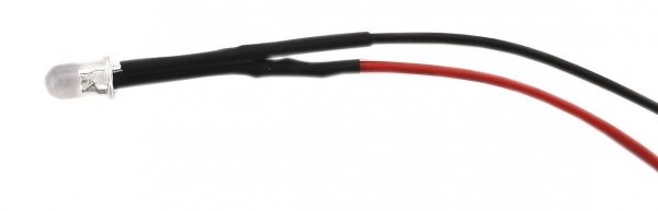 LED 5mm blue clear 12V with wire