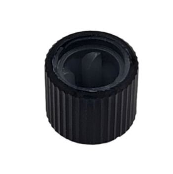 Knob aluminium mini, black (D thread)