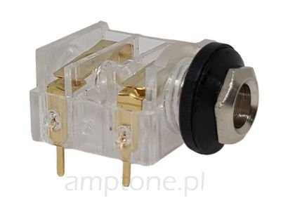 Jack 6,3mm mono, ST Professional PCB, clear