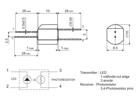 Optocoupler VTL5C1 Tesla