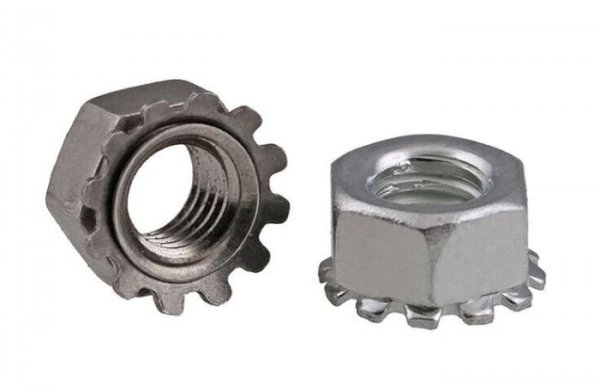 Nut M6 with safety washer