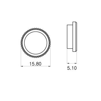 Nut knurled long