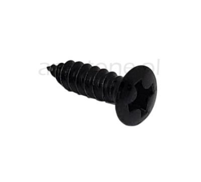 Screw 3 x 15mm black, oval head
