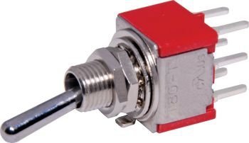 Przełącznik dźwigniowy DPDT M202 mini - PCB do druku