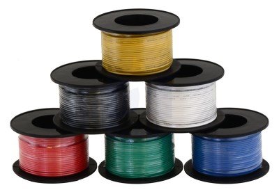 Kabel jednożyłowy solid 0,25mm2 zielony (drut)