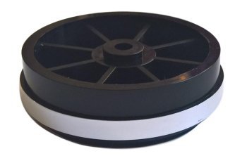 Nóżka plastikowa 50x15mm, silver/black