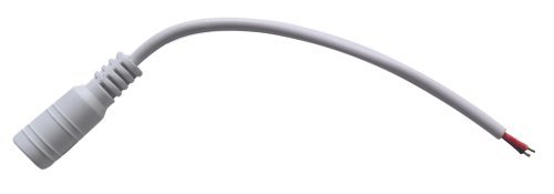 Gniazdo DC 2.1/5.5 + przewód biały 11cm