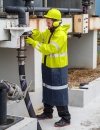 ANTISTATISCHER WASSERSCHUTZMANEL SCHWERBRENNBAR MODELL 506/A