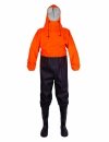 WATERPROOF OVERALLS FOR DRAINING CANAL'S WORKERS WITH PVC SAFETY BOOTS S5 304/K