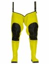 WATERPROOF FLUO THIGH WADERS MAX S5 (SAFETY BOOTS S5 AND KNEE REINFORCEMENT) WRM02 FLUO