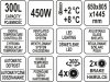 WITRYNA CHŁODNICZA 300L 65x80x144 CZARNA