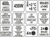 WITRYNA CHŁODNICZA 400L 90x80x144 CZARNA