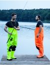 WATERPROOF FLUO CHEST WADERS MAX S5 (SAFETY BOOTS S5 AND KNEE REINFORCEMENT) SBM01 FLUO
