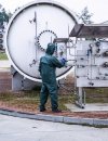 Ubranie wodoochronne antystatyczne [kurtka 3/4 i spodnie ogrodniczki]