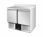 Stół chłodniczy 2-drzwiowy RQS901 | z rantem |  240 l | agregat dolny | 903x700x960 mm