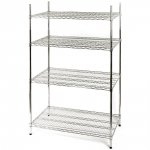 Regał magazynowy chromowany 4 półki 1220x455x1800mm