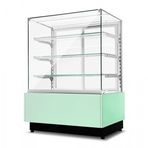 Witryna cukiernicza chłodnicza Dolce Visione Premium 1300 | wnętrze ze stali nierdzewnej | 1300x670x1300 mm