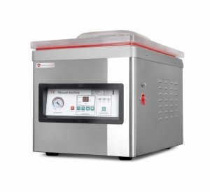 Pakowarka próżniowa komorowa | listwa 390+390 mm | pompa 20 m?/h | 1,5 kW | 485x530x500 mm | RQVP400 