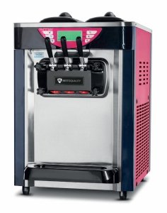 Maszyna do lodów włoskich RQBJ188S-P | nocne chłodzenie | różowa | 2x6 l 