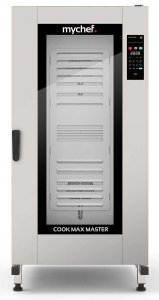 Piec konwekcyjno-parowy elektryczny | z wózkiem | automatyczny system myjący | 20xGN1/1 | 34,7 kW | 400 V | Mychef COOK MAX MASTER 201E TSC | System TSC - najwyższa stabilność temperatury