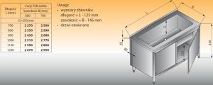 Stół z basenem lo 410 - 1100x700