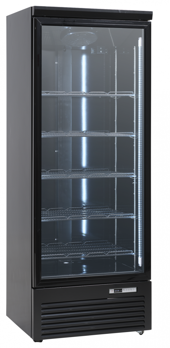 Szafa chłodnicza przeszklona DC614BB | 614 l | 755x727x2003 mm