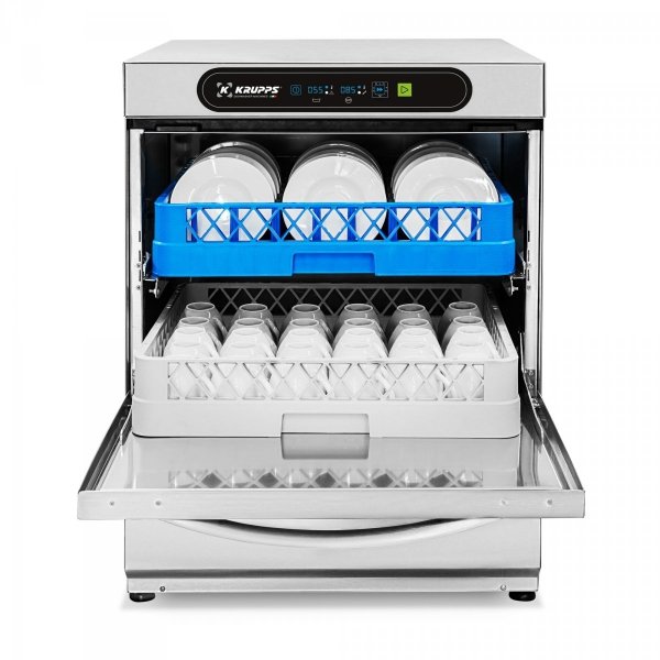 Zmywarka do szkła i talerzy | system podwójnych koszy 500x500 | 230V | KRUPPS ADVANCE LINE C537E | panel elektroniczny Advance