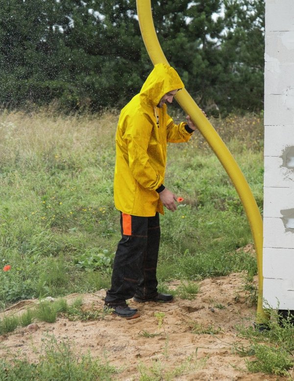 WASSERSCHUTZJACKE 3/4 (REIΒERSCHLUSS UND DRUCKKNÖPFE) MODELL 616