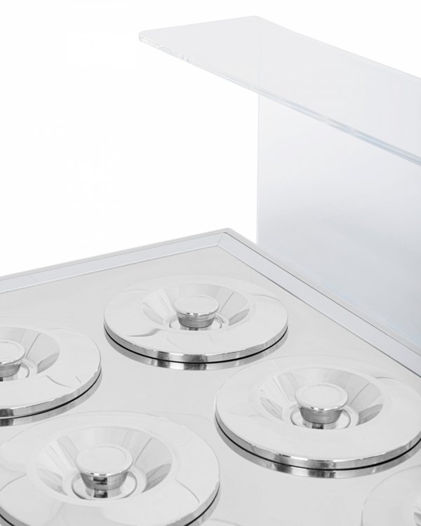 Dystrybutor do lodów | witryna do lodów | konserwator | retro | 10 tub | okrągłe kuwety | 1503x670x895 mm | GELATO POZETTI 10
