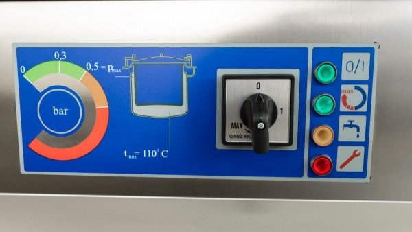 Kocioł warzelny elektryczny z grzaniem pośrednim | automatyczne napełnianie | 30 kW | 400V | 200 l | 1350x900x900 mm | RQLF-201E