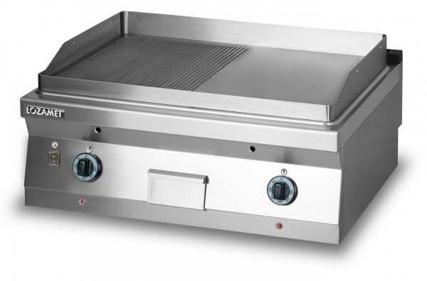 Grill płytowy gazowy - płyta 1/2 ryflowana+1/2 gładka L900.GPG900RG Lozamet