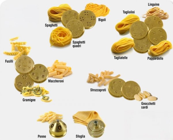 Matryca formująca do maszynki do makaronu Ciao Pasta 2 Maccheroni rigati 8 mm